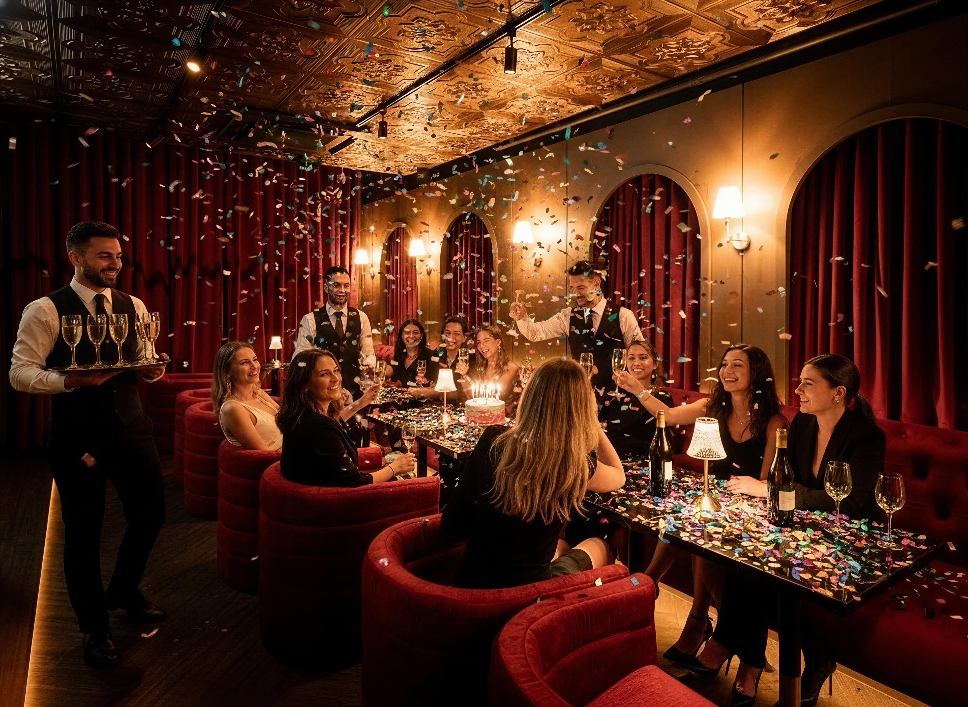 Birthday celebration at Moonshine bar