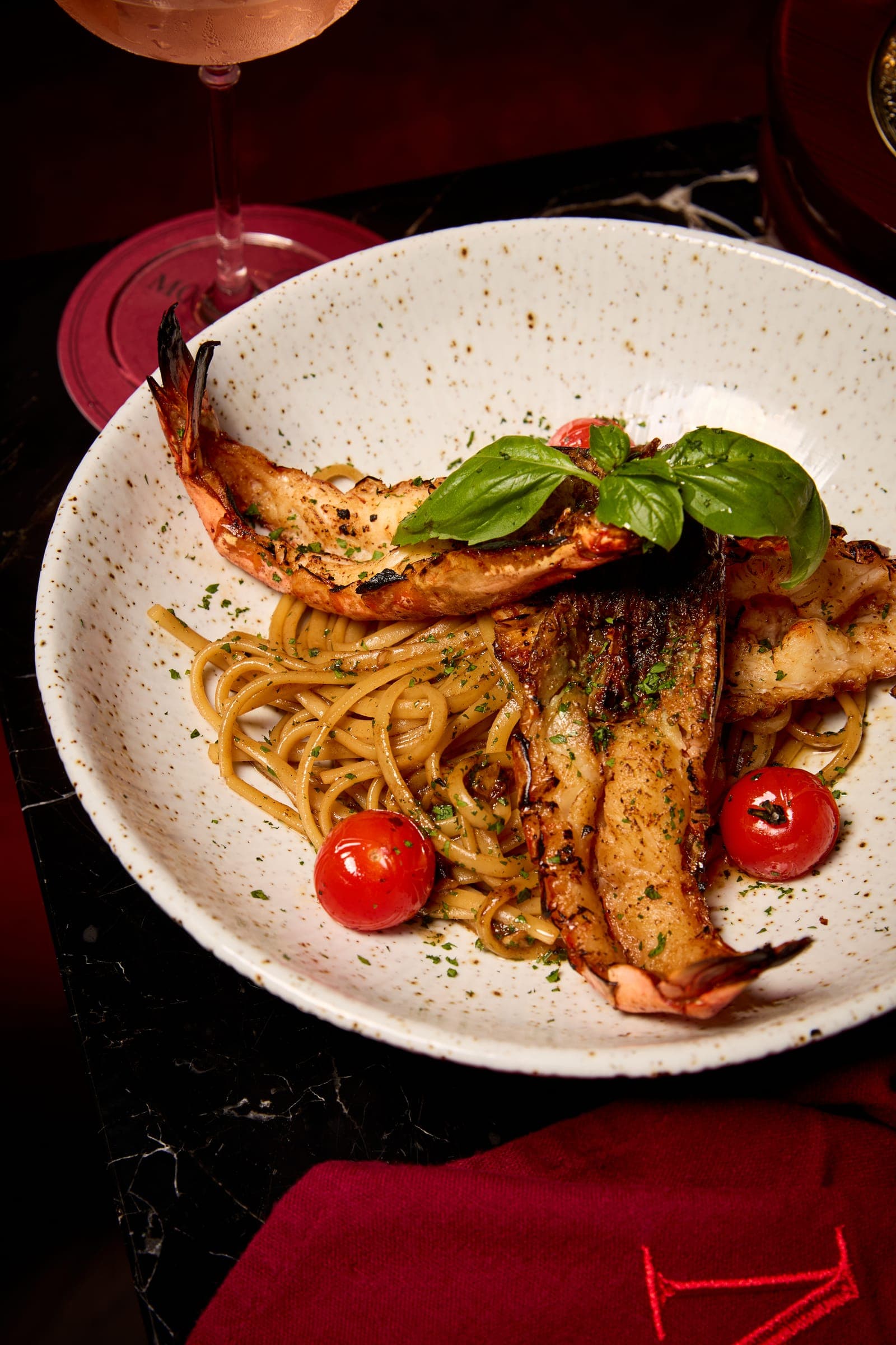 Handcrafted pasta dish at Moonshine Phuket